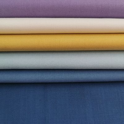OEM Soft Feel Polyester Rayon Spandex Fabric 360G TR Elastic Viscose Woven For Suit Fabric