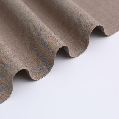 High Color Fastness Yarn Dyed Fabric Herringbone Pattern TR Polyester Viscose Fabric