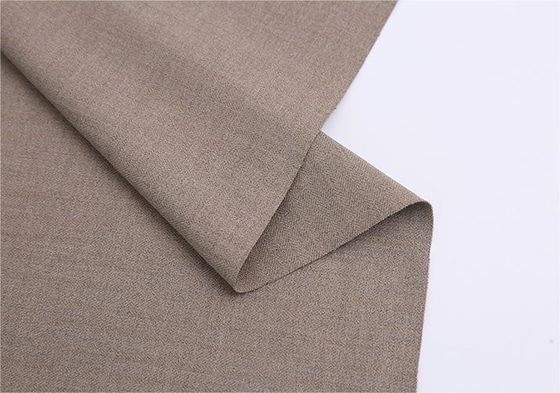High Color Fastness Yarn Dyed Fabric Herringbone Pattern TR Polyester Viscose Fabric