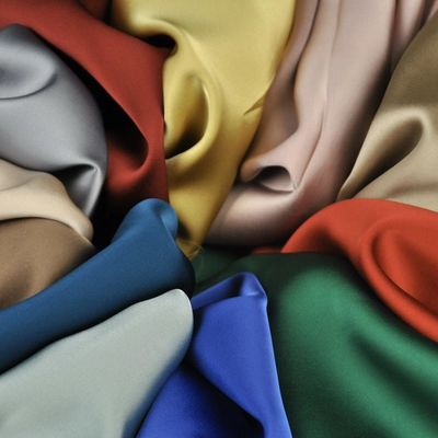 150CM Women Soft Satin Fabric Ordinary Dyeing Royal Blue Satin Fabric For Accessories