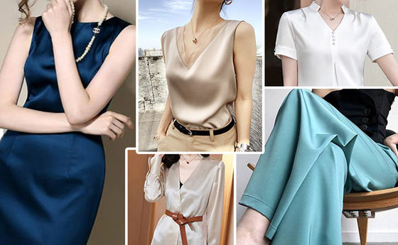 150CM Women Soft Satin Fabric Ordinary Dyeing Royal Blue Satin Fabric For Accessories