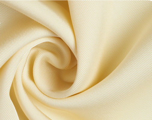 270GSM Soft Satin Fabric 100 Polyester Silk Yellow Satin Fabric Smooth Glossiness