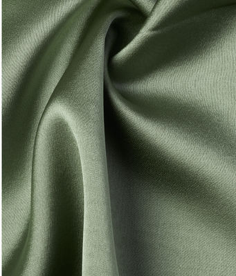 300GSM Polyester Soft Satin Fabric Medium Weight Green Satin Fabric For Clothing