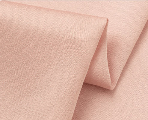 Light Weight Soft Satin Lining Fabric Pink Matte Satin Fabric Soft Touch