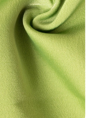 Tear Resistant Soft Satin Material Organic Olive Green Satin For Clothing And Accessories