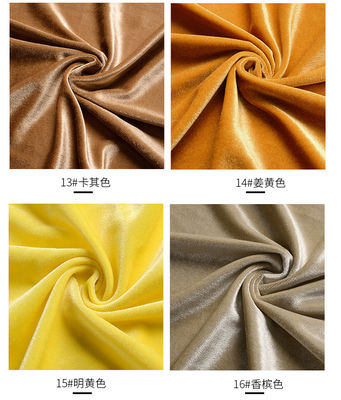 Printed Yellow Velvet Upholstery Fabric 250GSM Black Vintage Velvet Upholstery Fabric