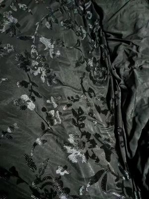 250GSM Velour Fabric Burnt Flower Velvet Fabric For Bags Shoes Drapery