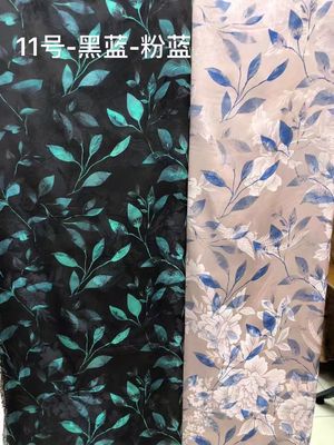 Autumn Viscose Jacquard Plants Flowers Printed  Jacquard Cloth Material  140 - 142CM