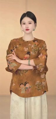Custom Viscose Jacquard Chinese Elemental Patterns Lightweight Printed Jacquard Fabric