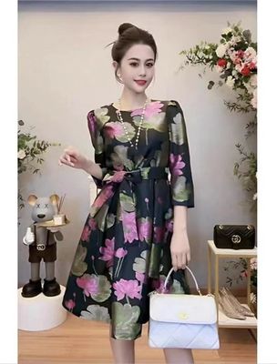 Clothing Home Textiles Viscose Jacquard Lotus Jacquard Fabric For Women