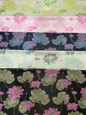 Clothing Home Textiles Viscose Jacquard Lotus Jacquard Fabric For Women