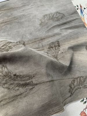 Embroidery Contemporary Fiber Artists Tie Dyeing Weave Fabric Printed For Clothing