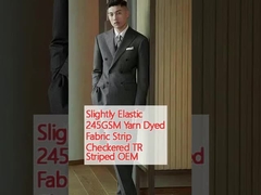 Leicht elastisch 245GSM Garne gefärbt Stoffstreifen Karten TR gestreifte OEM