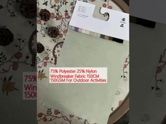 75% Polyester 25% Nylon Windschutzgewebe 150CM 150GSM Für Outdoor-Aktivitäten
