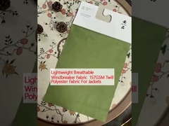 Leichtgewicht, atmungsaktive Windschutzgewebe 157GSM Twill Polyester Gewebe für Jacken