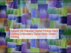 Bekleidung 100 Polyester Digitaldruck Stoff Quilting Stickerei Digitalem Stoff Bildschirmdruck