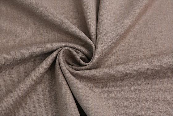 High Color Fastness Yarn Dyed Fabric Herringbone Pattern TR Polyester Viscose Fabric